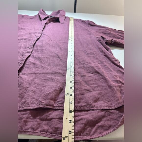 ATHLETA TAWNY ROSE PLAYA LINEN SHIRT BLOUSE Size 3X - Picture 8 of 8